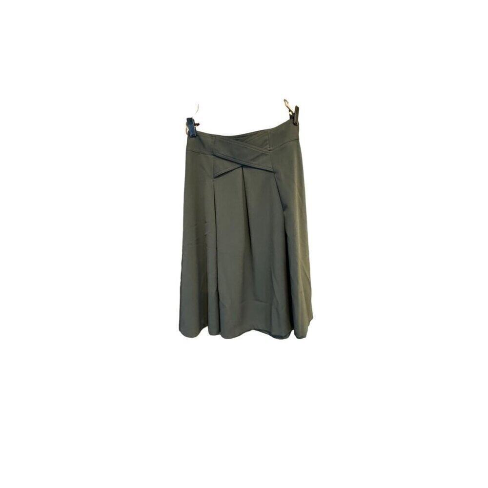 Grace Elements Women's Green Pleated Skirt Size 4